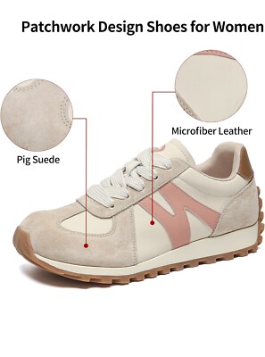 Somiliss Women's Wide Toe Box Non-Slip Casual Walking/Running