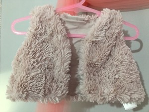 baby girl faux fur cardigan