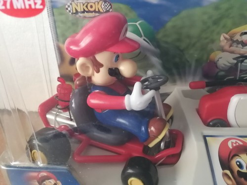 RARE Vintage Nintendo Nikok Mario Kart Yoshi Radio Control RC Racing Kart Set - Picture 9 of 12