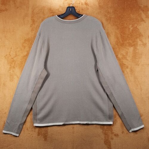 RAG & BONE Pullover Herren XL taupe Pulli Rundhals Baumwollmischung Strick HARVEY $ 275 - Bild 4 von 10