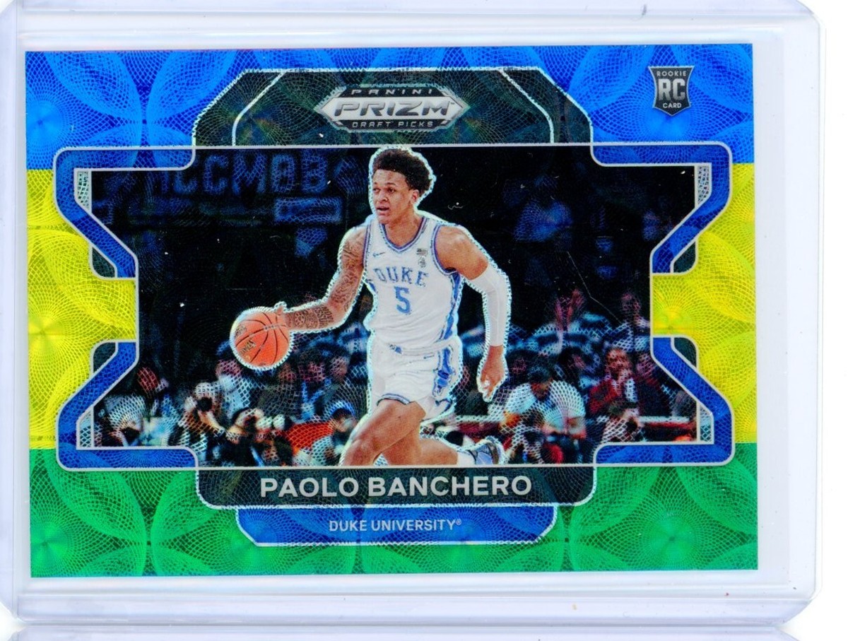 2022-23 Panini Prizm Draft PAOLO BANCHERO V Blue Yellow Green