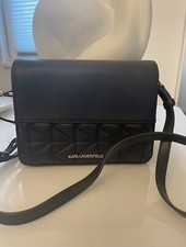 Karl Lagerfeld Tasche schwarz/silber  Handtasche Umhängetasche TOP 