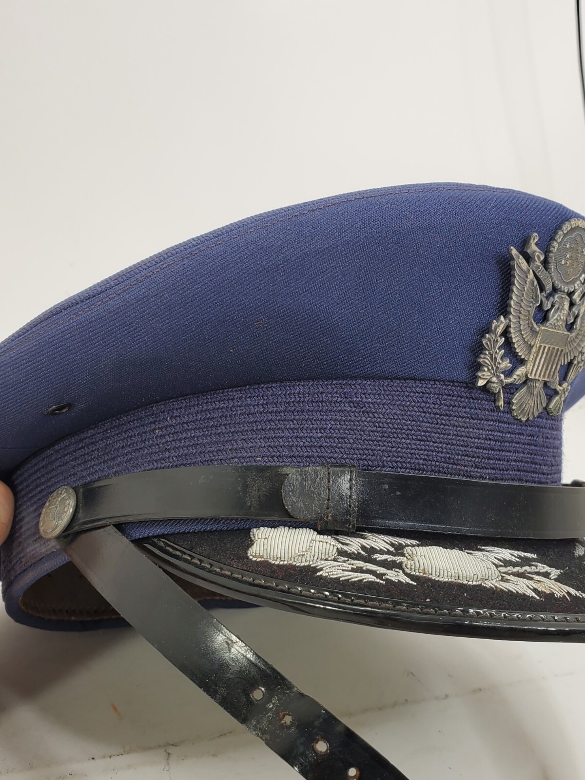 US AIR FORCE Field Grade Officer Hat Military Navy Blue Cap Flight Ace