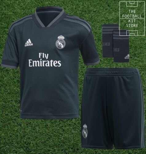 adidas Real Madrid Auswärtsset - Fußballshirt, Shorts & Socken - Säugling/Jugend - Bild 1 von 9