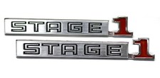 NEW 70-72 Buick "Stage 1" Front Fender Emblems GS Wide-Pin Side Badge USA-Made