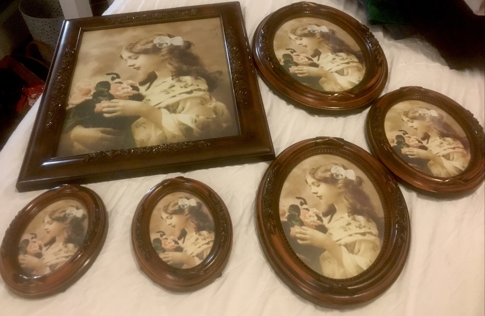 Lot Of 6 Victorian Faux Wood Vintage Picture Frames. eBay