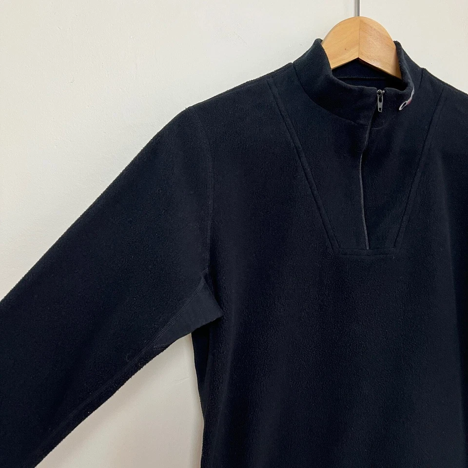 Hot Chillys черный базовый слой мужчин средний 1/4 молнии насмешливый шеи зимние снег лыж флис - Изображение 3 из 4