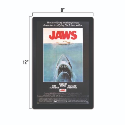 JAWS SHARK CLASSIC Tin Sign Movie Poster Replica 8x12 inch | eBay