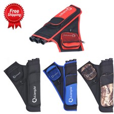 3 Tubes 46 31 6cm Arrow Quiver Archery 24-Arrows Holder Bag 18" Adjustable Strap