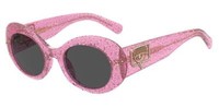 Chiara Ferragni Sonnenbrille Cf 7004 / S QR0 / Ir Rosa Glitzer Grau Damen