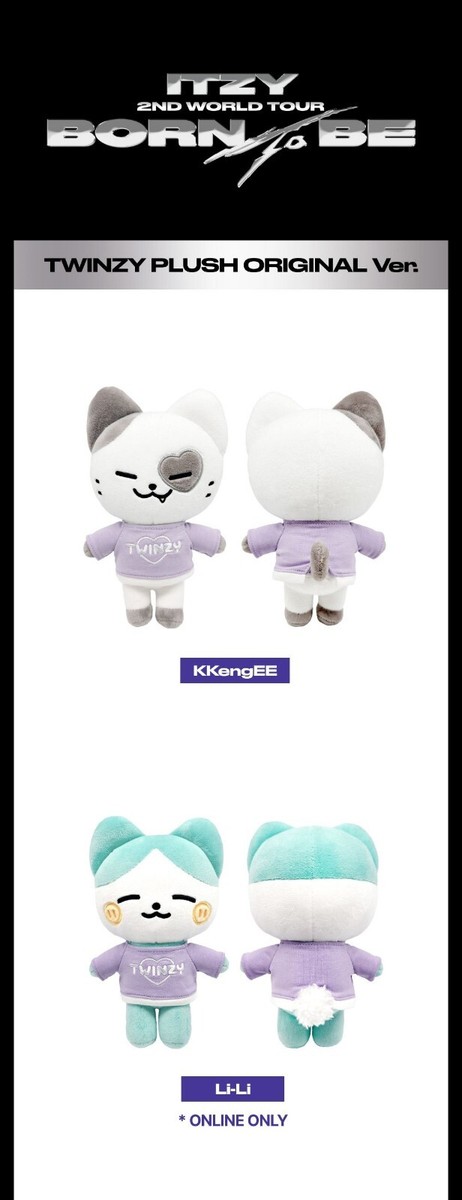 ITZY 2ND WORLD TOUR BORN TO BE IN SEOUL MD TWINZY PLUSH ORIGINAL  