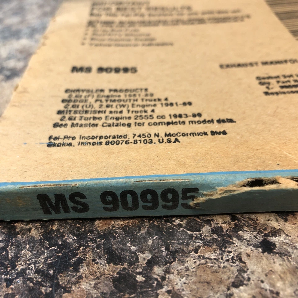 Conjunto de junta coletora de escape NOS Fel-Pro MS 90995! F+S! - Imagem 4 de 4