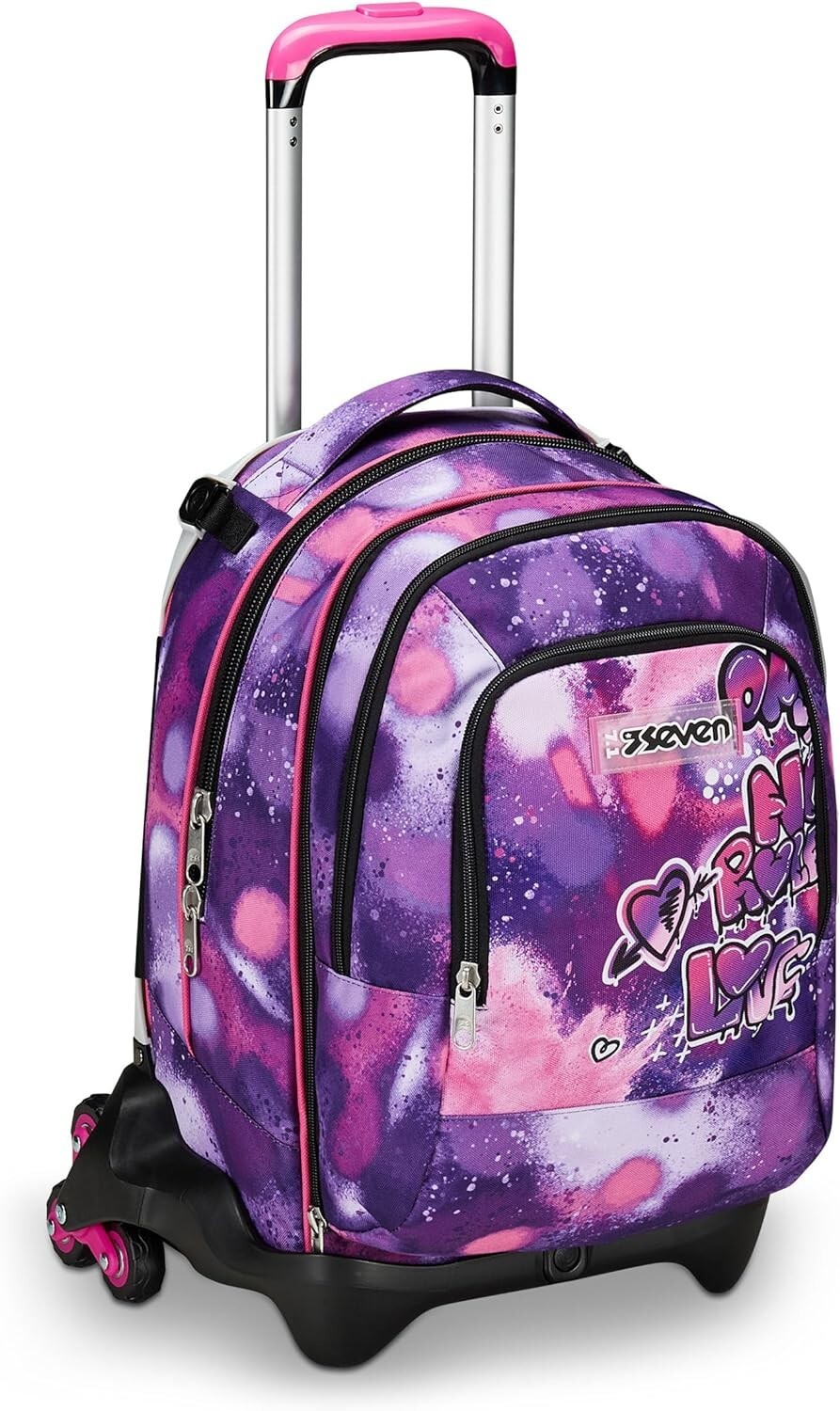 SEVEN Trolley Scuola Jack Detach 3 Ruote