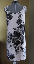 NWT Adrianna Papell Blush Multi Floral Sleeveless Sheath Dress Size 8
