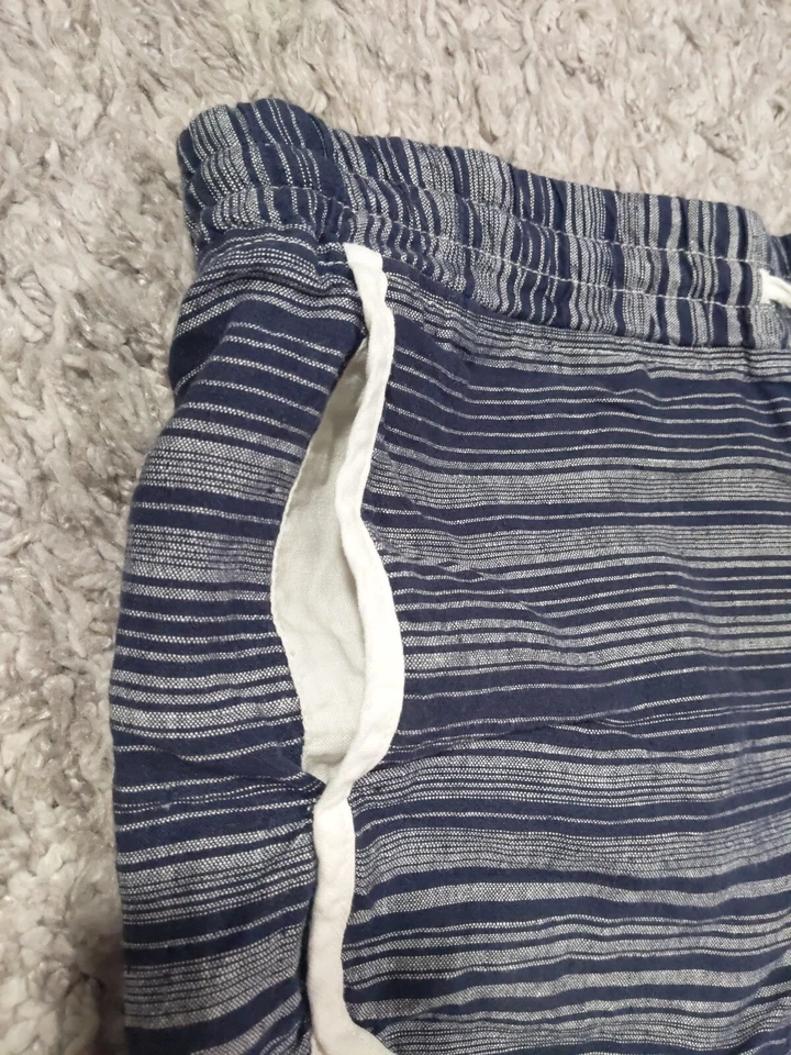 Pantalones cortos Athleta para mujer Jacquard Sandbar azul marino a rayas talla 10 Foto 4 de 4