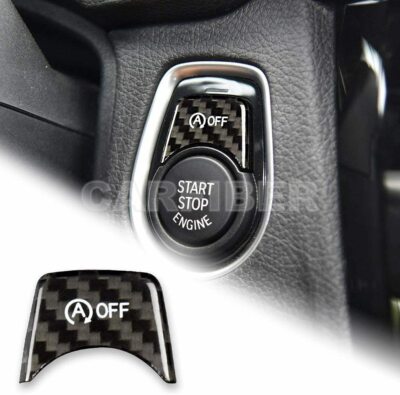 Carbon Fiber Engine Start Button Cover For BMW 3 4 Series F30 F31 F32 F34 F36