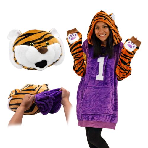 Louisiana State University (LSU) Mike the Tiger Snugible | Decke Hoodie & Pille
