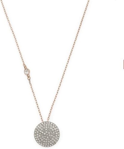 Ciondolo donna Michael Kors disco brillante con piccola pietra oro rosa MKJ3909 - Foto 4 di 4