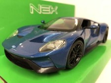 Ford GT Blue 1:24-27 Scale Welly 24082 New Boxed