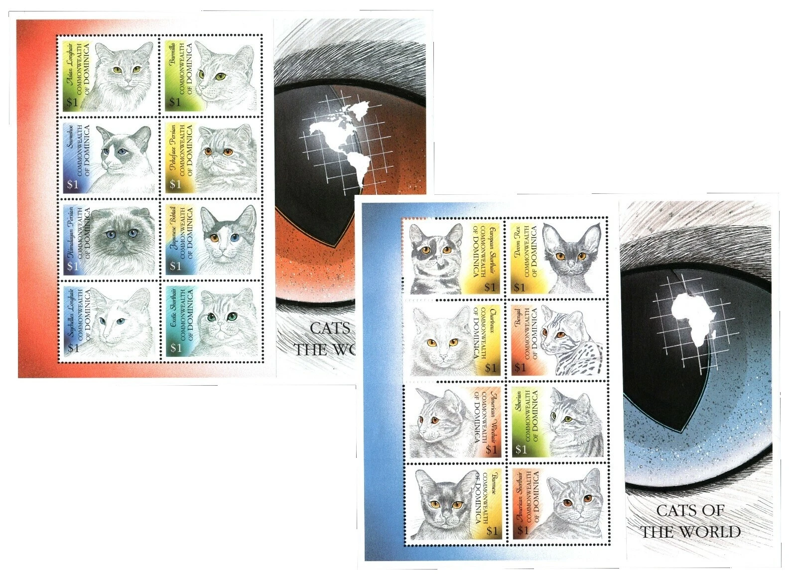 Full Sheet Dominican Stamps (1967-Now)