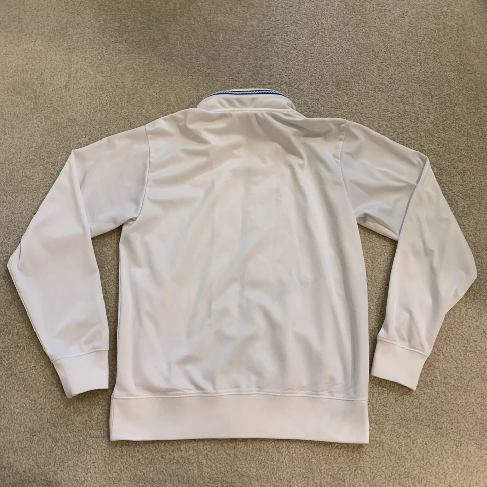 The North Face Full Zip Hooded White Jacket Pockets Mens Size S Red Logo Japan - Image 2 of 4