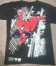 Marvel Comics Spider-Man x HUF Vintage Shirt 1990s SZ Medium 2 Sided! No Tag!