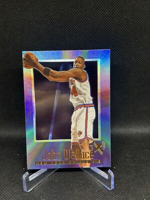 John Wallace 1996-97 E-X2000 #48 RC Rookie New York Knicks Basketball Card