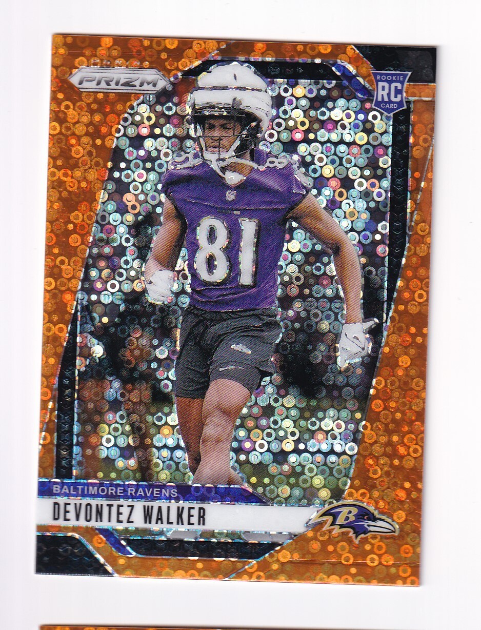 2024 PANINI PRIZM DEVONTEZ WALKER ORANGE DISCO PRIZM ROOKIE CARD 328