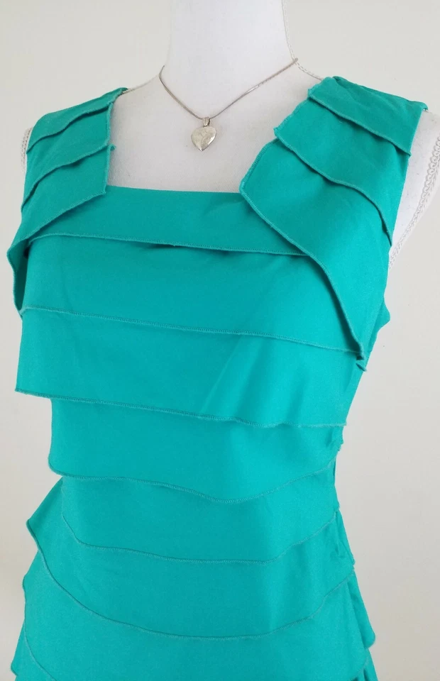 Max and Cleo~Tamanho Feminino 4~Topázio Verde Sem Mangas Carreira Artigos de Escritório Novo com etiquetas $128.0 - Imagem 4 de 4