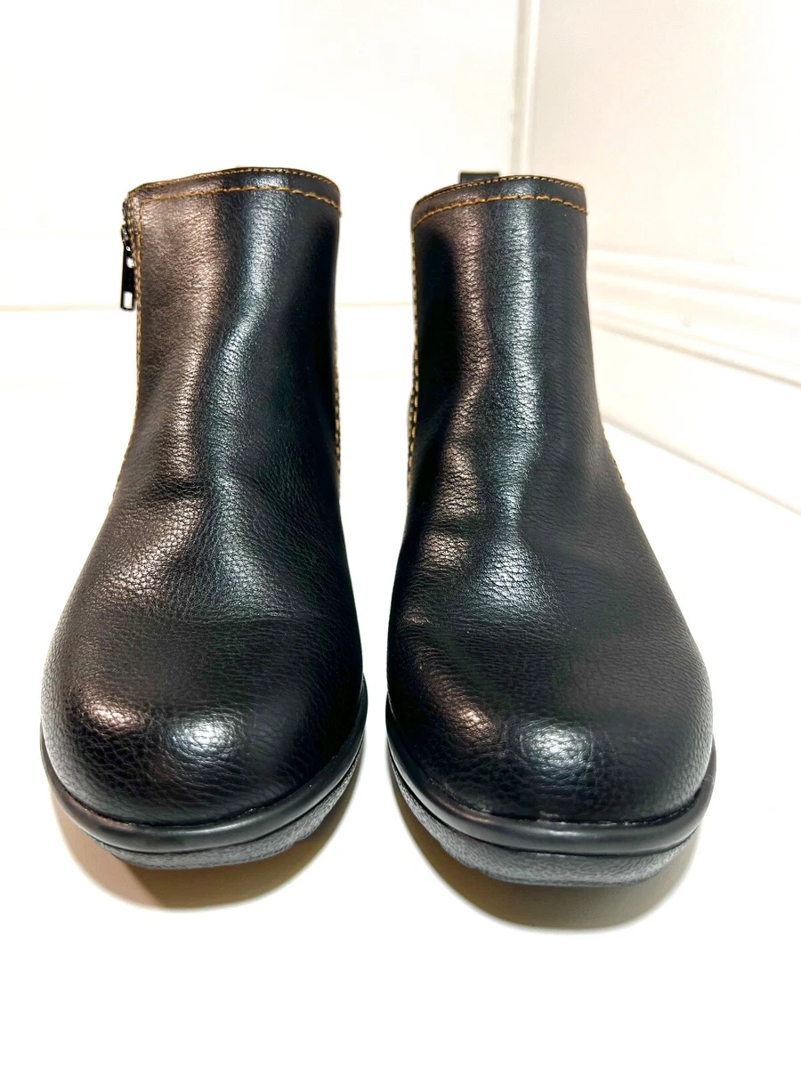 Soft Spots Supremes Vintage Black Leather Monk Strap Square Toe Ankle Boots Supremes by soft spot - Gem main image 4