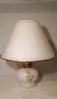 Vintage Aladdin Oil Lamp Milk Glass Lamp w/ Daisy & Wheat C Burner 716 Shade