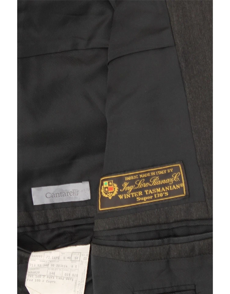 CANTARELLI Mens Loro Piana 2 Button Blazer Jacket IT 58 4XL Grey AW15 Foto 3 de 3