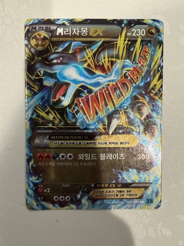 M Charizard X EX 055/080 Korean Pokemon Wild Blaze Mega