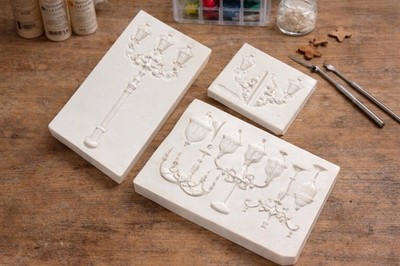 Silicone Mould Mold Set of 3  Winter Lights  Craft Art Resin Clay Epoxy RARE SET