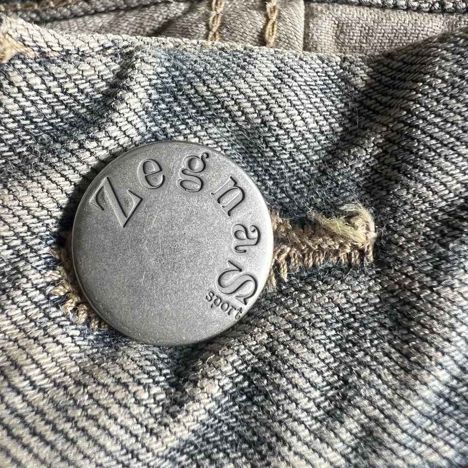 Zegna Sport джинсы 36 серый бежевый 33,5 внутри ноги - Изображение 4 из 4