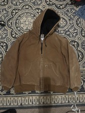 Carhartt Thermal Lined Jacket Mens Size 3xl Carhartt Brown J131 Hood Made in USA