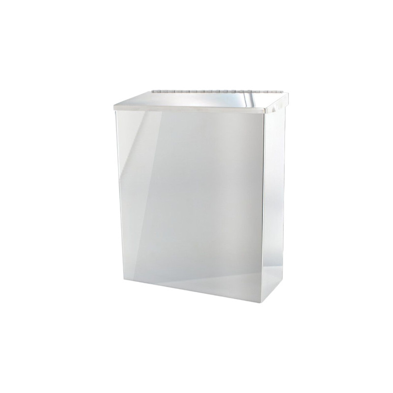 Poubelle murale Presto 60629, design épuré blanc mat pour salle de bain