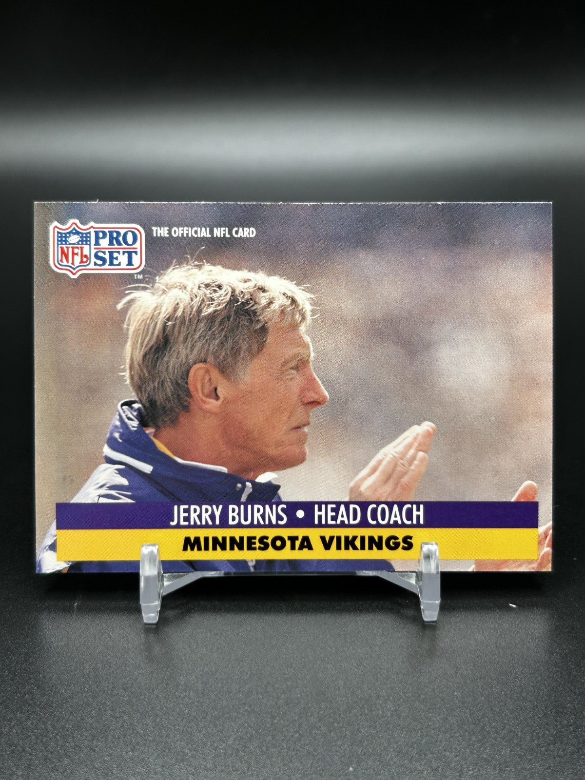 1991 Pro Set Jerry Burns #225