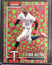 2026 Topps Series 1 - Byron Buxton #255 Green & Pink Polka Dots