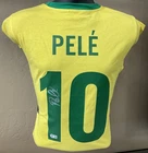 PELE Signed Autographed Brazil World Cup Soccer Jersey BECKETT Authentic BRASIL
