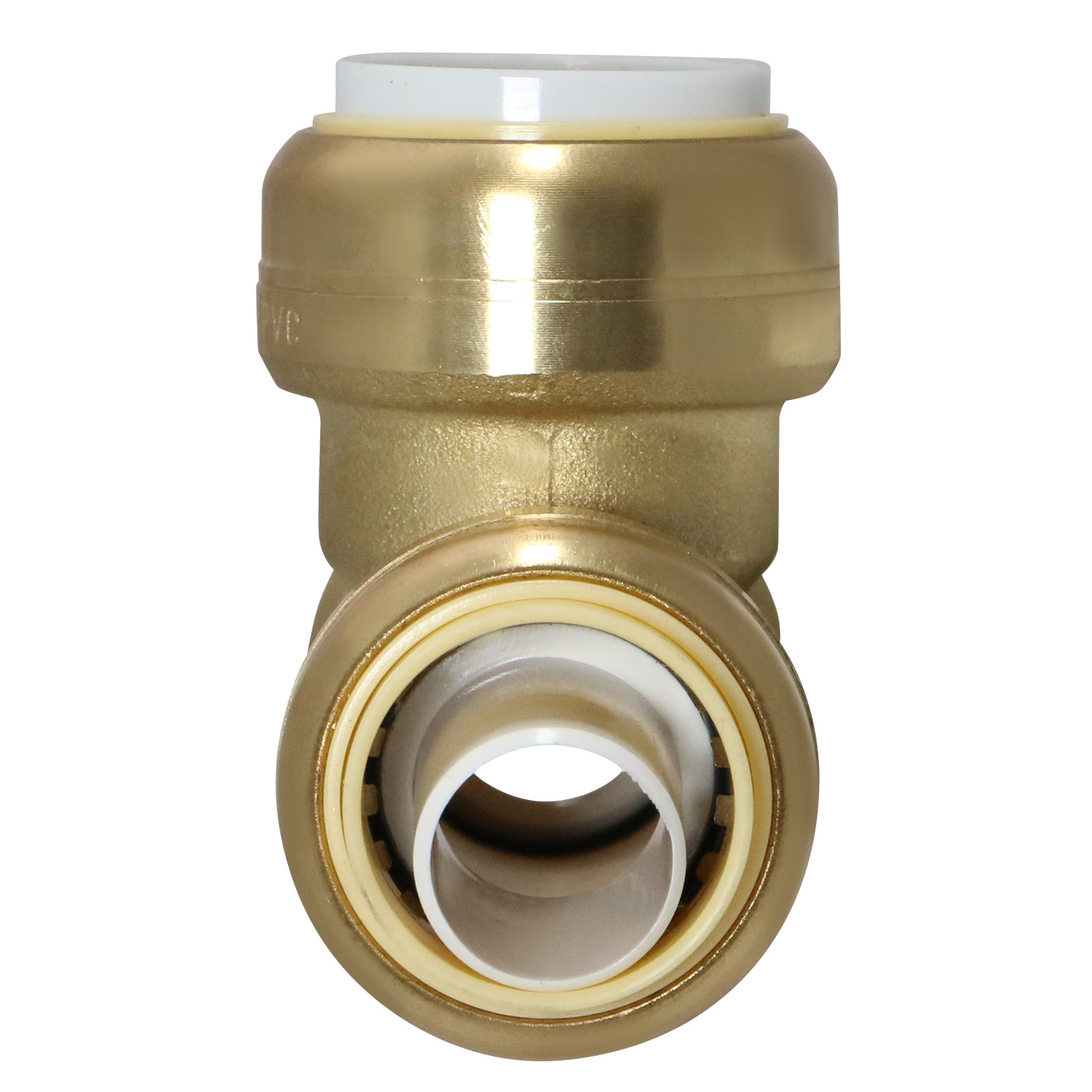 10 Pack XFITTING 3/4" Push Fit x 3/4" Push Fit x 3/4" PVC Tee, Push-to-Connect