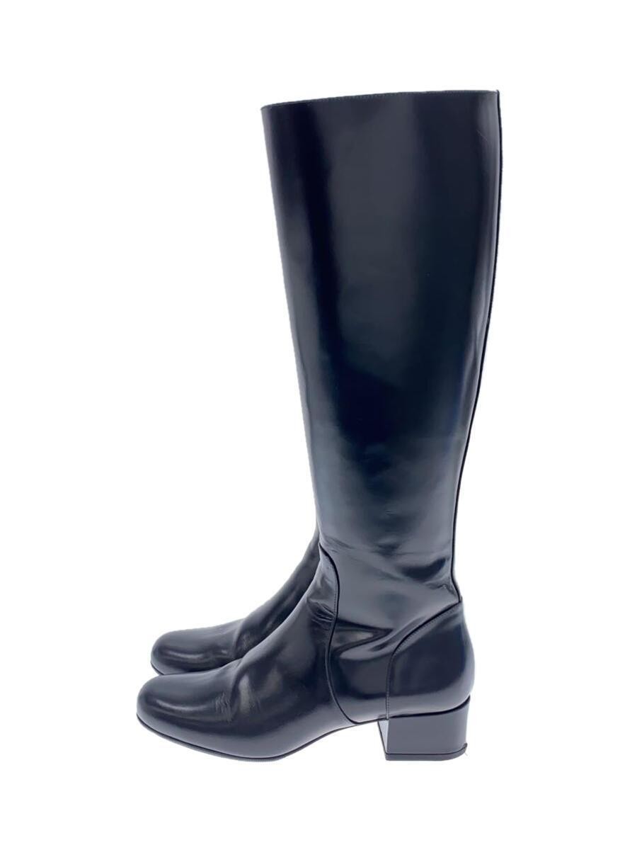 Stivali lunghi Saint Laurent zip laterale 35 nero