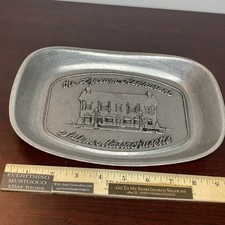 Vtg THE LYCEUM RESTURANT SALEM MASSACHUSETTS MA RWP Pewter Wilton PA Bread Plate