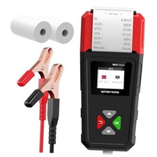 Car Battery Tester with Printer 6V 12V 24V 100-2000CCA Battery Load Black  Red