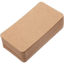 100 Pcs Kraft Paper Jewelry Display Cards Brown Earring Holder Cards 9 x 5 cm