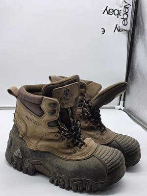 Rocky 400 Gram Thinsulate Boots Mens Size 13 Brown Leather Insulated Snow Work