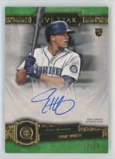 Evan White 2021 Topps Five Star Green RC Auto /15 #FSA-EW Seattle Mariners