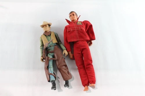 Vintage Action Figures Inc Louis Marx 'Johnny West' *RARE* & Six Million Dollar