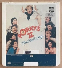 PORKY'S II: THE NEXT DAY (1983) RCA VideoDisc CED CBS Fox Sex Comedy High School