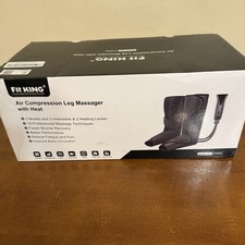 Fit King Air Compression Leg Massager With Heat FT-057A Open Box